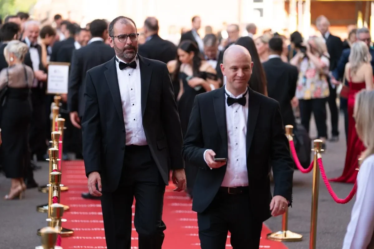 Awards attendees arrive on the red carpet